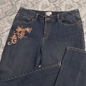 Ann Taylor Embroidered jean